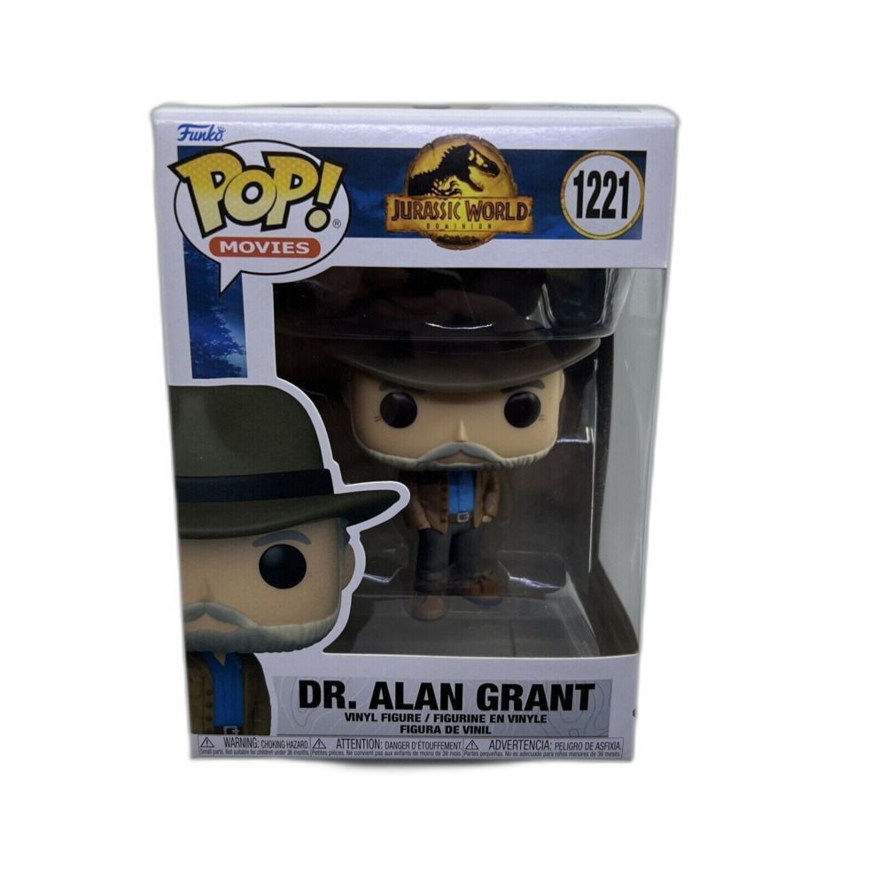 Funko Pop Dr. Alan Grant 1221 Jurassic World Dominion Dinosaur Vinyl Figure